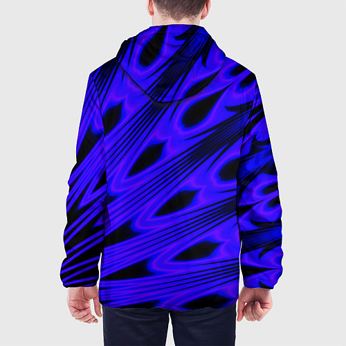 Мужская куртка Color neon blue / 3D-Белый – фото 4