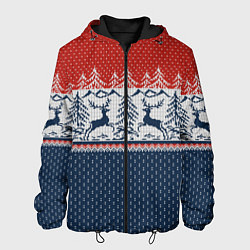 Мужская куртка Вязаный узор с оленями