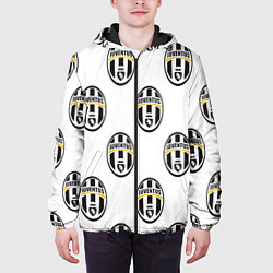 Куртка с капюшоном мужская Juventus Pattern, цвет: 3D-черный — фото 2