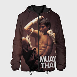 Куртка с капюшоном мужская Муай тай боец, цвет: 3D-черный
