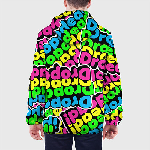 Мужская куртка Drop Dead: Acid Pattern / 3D-Белый – фото 4