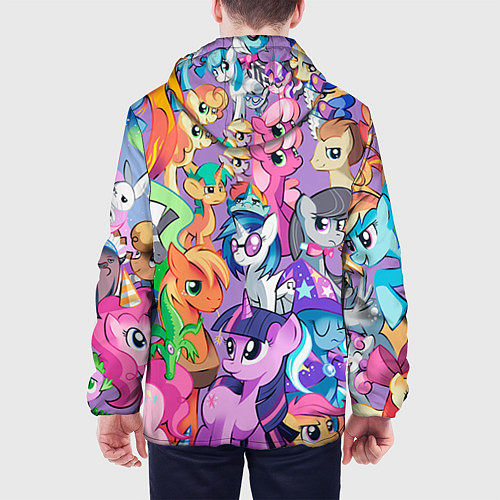 Мужская куртка My Little Pony / 3D-Белый – фото 4