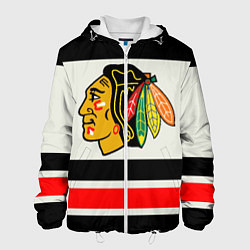 Куртка с капюшоном мужская Chicago Blackhawks, цвет: 3D-белый