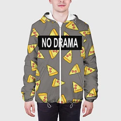 Куртка с капюшоном мужская No drama, цвет: 3D-белый — фото 2
