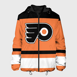 Куртка с капюшоном мужская Philadelphia Flyers, цвет: 3D-черный