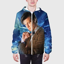 Куртка с капюшоном мужская 11th Doctor Who, цвет: 3D-белый — фото 2