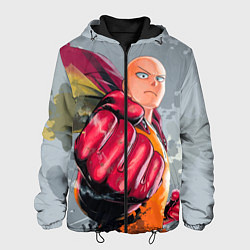 Куртка с капюшоном мужская One Punch Man Fist, цвет: 3D-черный