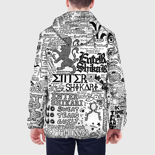 Мужская куртка Enter Shikari: Words / 3D-Белый – фото 4