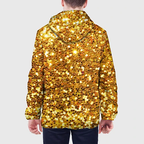 Мужская куртка Золотое мерцание / 3D-Белый – фото 4