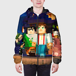 Куртка с капюшоном мужская Minecraft Men's, цвет: 3D-черный — фото 2