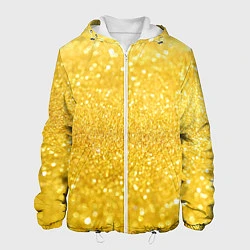 Куртка с капюшоном мужская Золото, цвет: 3D-белый