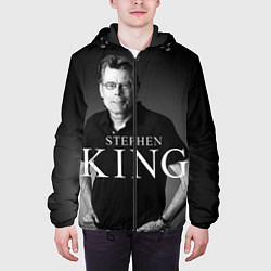 Куртка с капюшоном мужская Стивен Кинг, цвет: 3D-черный — фото 2