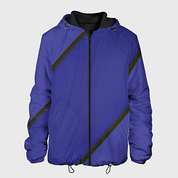 Куртка с капюшоном мужская Линии, цвет: 3D-черный
