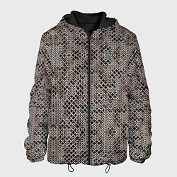 Куртка с капюшоном мужская Кольчуга, цвет: 3D-черный