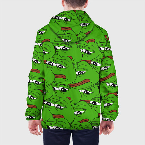 Мужская куртка Sad frogs / 3D-Белый – фото 4