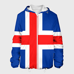 Куртка с капюшоном мужская Исландия, цвет: 3D-белый