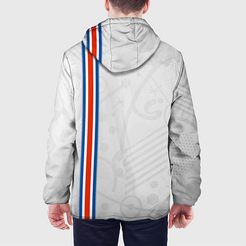 Мужская куртка Сборная Исландии по футболу / 3D-Белый – фото 4