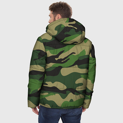 Мужская зимняя куртка Камуфляж: хаки/зеленый / 3D-Черный – фото 4
