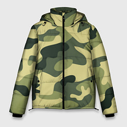 Куртка зимняя мужская Камуфляж: зеленый/хаки, цвет: 3D-красный