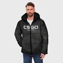 Куртка зимняя мужская CS:GO Graphite, цвет: 3D-черный — фото 2