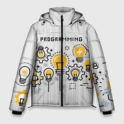 Куртка зимняя мужская Программирование 1, цвет: 3D-черный