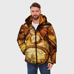 Куртка зимняя мужская Древнее путешествие, цвет: 3D-черный — фото 2
