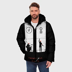 Куртка зимняя мужская Twenty One Pilots: Lines, цвет: 3D-черный — фото 2