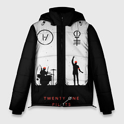 Куртка зимняя мужская Twenty One Pilots: Lines, цвет: 3D-красный