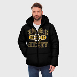 Куртка зимняя мужская Boston Bruins: Est.1924, цвет: 3D-черный — фото 2