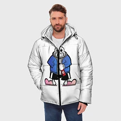Куртка зимняя мужская Undertale, цвет: 3D-черный — фото 2