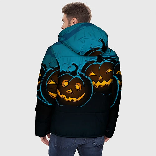 Мужская зимняя куртка Halloween3 / 3D-Черный – фото 4