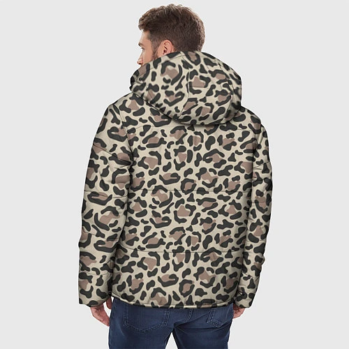 Мужская зимняя куртка Шкура леопарда / 3D-Черный – фото 4