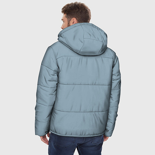 Мужская зимняя куртка Лицо Бендера / 3D-Черный – фото 4