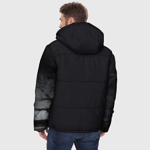 Мужская зимняя куртка Кот / 3D-Черный – фото 4