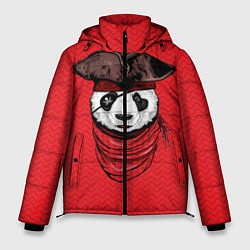 Куртка зимняя мужская Панда пират, цвет: 3D-черный