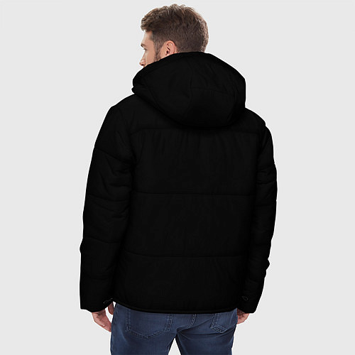 Мужская зимняя куртка Взгляд на землю / 3D-Светло-серый – фото 4