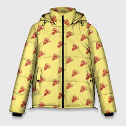 Куртка зимняя мужская Рай пиццы, цвет: 3D-черный
