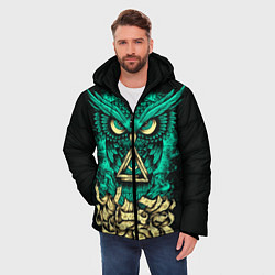 Куртка зимняя мужская Bring Me The Horizon: Owl, цвет: 3D-черный — фото 2
