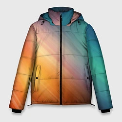 Куртка зимняя мужская Стильный окрас, цвет: 3D-черный