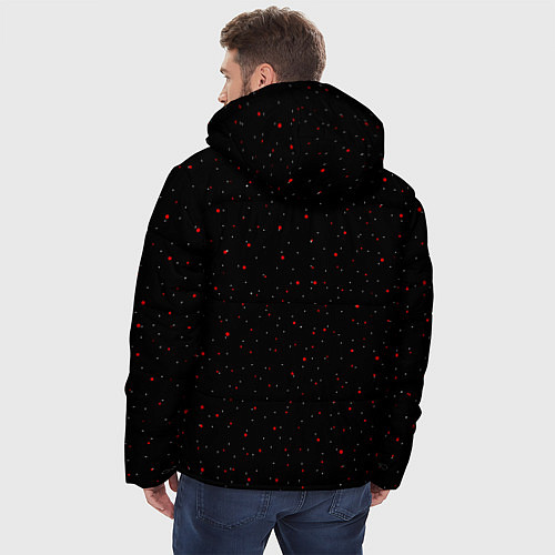 Мужская зимняя куртка Кровавая Луна / 3D-Черный – фото 4