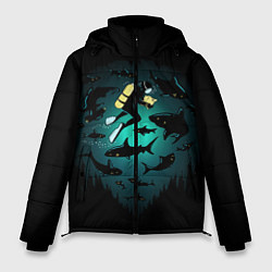 Куртка зимняя мужская Подводный мир, цвет: 3D-светло-серый
