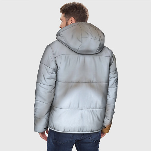 Мужская зимняя куртка Зимняя лиса / 3D-Черный – фото 4