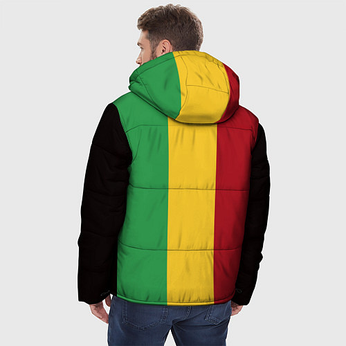 Мужская зимняя куртка Боб Марли / 3D-Черный – фото 4