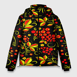 Куртка зимняя мужская Хохлома, цвет: 3D-красный