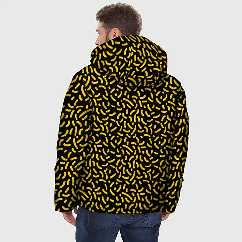 Мужская зимняя куртка Радостный смайл / 3D-Черный – фото 4