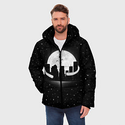 Куртка зимняя мужская Лунные объятия, цвет: 3D-черный — фото 2