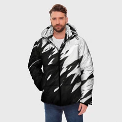 Куртка зимняя мужская Black & white, цвет: 3D-черный — фото 2