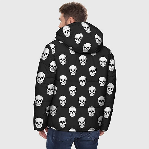Мужская зимняя куртка BFMV: Skulls / 3D-Черный – фото 4