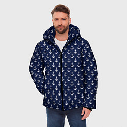 Куртка зимняя мужская Морские якоря, цвет: 3D-светло-серый — фото 2