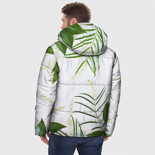 Мужская зимняя куртка Растительность / 3D-Черный – фото 4